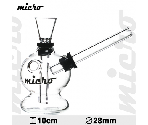 Γυάλινο Bong Micro 10cm - 01179 - Τιμή: 5,90€