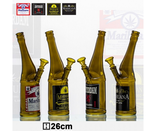 Γυάλινο Bong Beer Bottle 26cm - 01336 - Τιμή: 20,50€