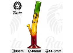 Glass Bong Rasta Hangover 33cm - 0663N