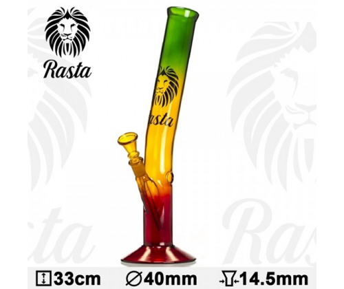 Glass Bong Rasta Hangover 33cm - 0663N -  Price: 12,90€