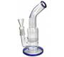 Γυάλινο Bong Bullet 23cm Μπλε + Percolator - Τιμή: 24,50€
