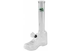 Glass Bong Black Leaf Goal 29.5cm
