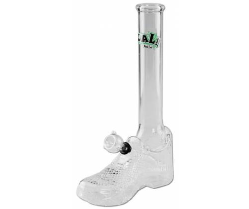 Glass Bong Black Leaf Goal 29.5cm -  Price: 44,50€