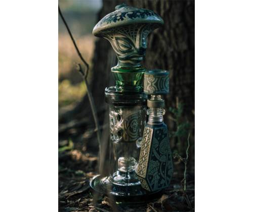 BL Γυάλινο Bong Diffuser Mushroom Wizard - 22cm - Τιμή: 165,00€