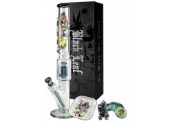 Γυάλινο Bong IN BOX Black Leaf  | Hanuman Ice 10-Arm  50cm