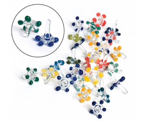 Γυάλινη Σίτα Glass Pipe Screens | Flower 4mm - 5τμχ - Τιμή: 1,90€