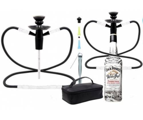 Ναργιλές Hookah Travel Kit Μπλε - 2 Hoses - 25cm - Τιμή: 17,50€