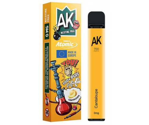 Ηλεκτρονικός Ναργιλές Atomic E-Shisha Cantaloupe 2ml 700 Puff - Χωρίς Νικοτίνη - Τιμή: 7,50€