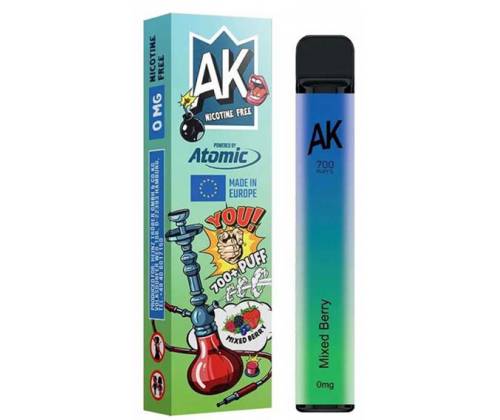 Ηλεκτρονικός Ναργιλές Atomic E-Shisha Mixed Berry 2ml 700 Puff - Χωρίς Νικοτίνη - Τιμή: 7,50€