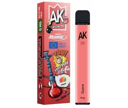 Ηλεκτρονικός Ναργιλές Atomic E-Shisha Guava 2ml 700 Puff - Χωρίς Νικοτίνη - Τιμή: 7,50€