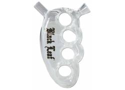 Νερόπιπα Black Leaf Γυάλινη «Knuckle Duster Pure» - 13x7cm