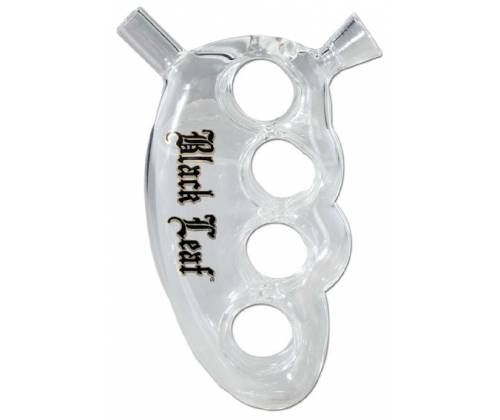 Νερόπιπα Black Leaf Γυάλινη «Knuckle Duster Pure» - 13x7cm - Τιμή: 29,50€