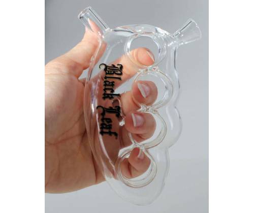Νερόπιπα Black Leaf Γυάλινη «Knuckle Duster Pure» - 13x7cm - Τιμή: 29,50€