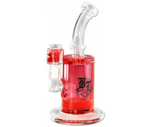 Γυάλινο Herb Bong BL Cooling System + Percolator - Κόκκινο 23cm - Τιμή: 78,00€