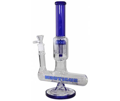 Γυάλινο Bong Black Leaf «Nautilus» v2022 Slit Diffuser Perco - 32cm - Τιμή: 86,00€