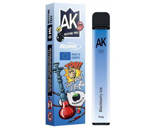 Ηλεκτρονικός Ναργιλές Atomic E-Shisha Blackberry Ice 2ml 700 Puff - Χωρίς Νικοτίνη -  Price: 7,50€