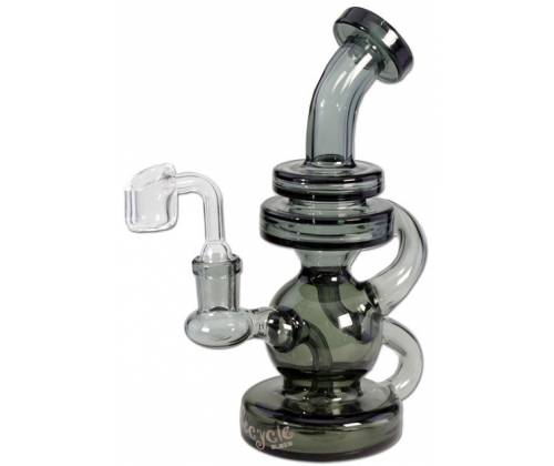 Γυάλινο Herb/OIL Bong Blaze Recycle Diffuser Μαύρο 19cm - Τιμή: 63,50€