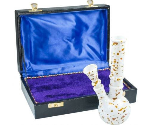 Γυάλινο Glass Bong In Box White Conical  - 17cm - Τιμή: 16,90€