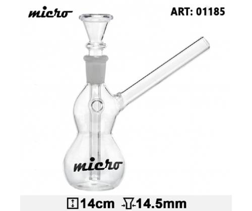 Γυάλινο Bong MICRO 14cm - 01185 - Τιμή: 7,90€