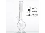 Glass Ice Bong Sand Face - 01242