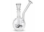 Γυάλινο Bong OM Mini με Γυάλινο Επιστόμιο (Whistle Side Mouth) 14.5cm