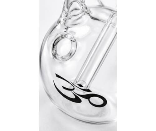 Γυάλινο Bong OM Mini με Γυάλινο Επιστόμιο (Whistle Side Mouth) 14.5cm - Τιμή: 9,90€