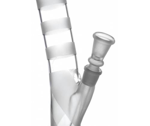 Γυάλινο Bong Bullet Stripped - 26cm - Τιμή: 14,90€