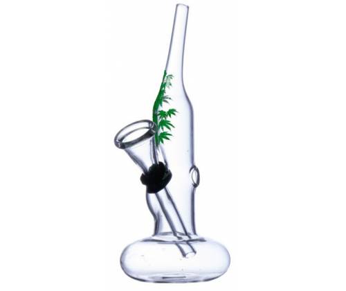Γυάλινο Bong Handmade Mini Curved Mouth - 14cm - Τιμή: 7,90€