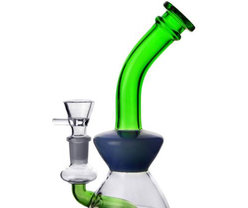 Γυάλινο Bong Blue/Green - Diffuser 24cm - Τιμή: 24,50€