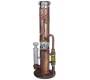 Χειροποίητο OIL Bong Black Leaf «Archimedes Reactor» | Γυαλί - Χαλκός 40cm - Τιμή: 189,00€
