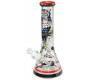 Γυάλινο Hand Painted Ice Bong Night Owl 32cm - Τιμή: 59,90€