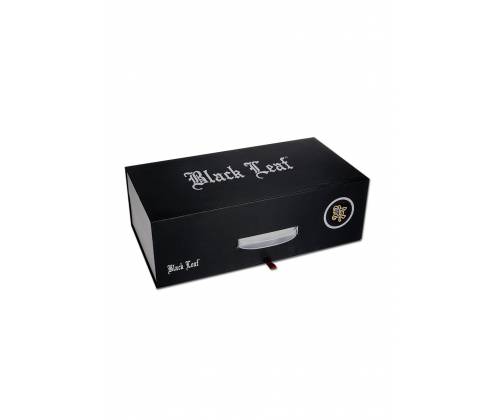 Γυάλινο Bong IN BOX Black Leaf  | Perco Ice+Precooler (Herbs/Oil) 37cm - Τιμή: 110,00€