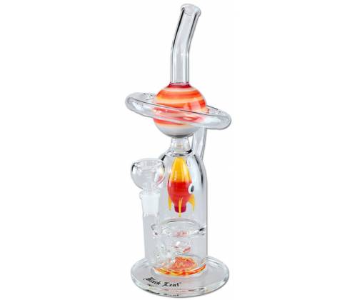 Γυάλινο Bong Black Leaf «Ascent to Saturn» - Ανάβαση στον Κρόνο 30cm - Τιμή: 129,00€