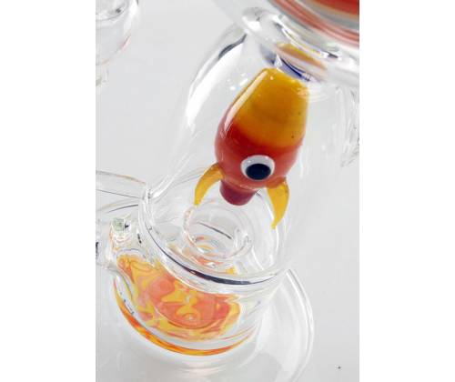 Γυάλινο Bong Black Leaf «Ascent to Saturn» - Ανάβαση στον Κρόνο 30cm - Τιμή: 129,00€