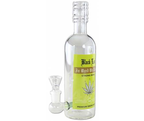 Glass Bottle Bong «Bier» - 24cm -  Price: 19,50€