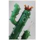 Γυάλινο Bong Black Leaf Κάκτος - Cactus King 28cm - Τιμή: 79,00€