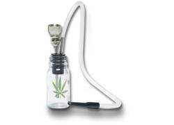 Γυάλινο Mini Bong Head Leaf - 12cm