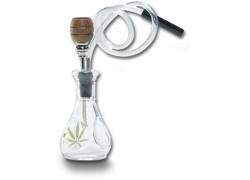 Γυάλινο Mini Bong Head Leaf - 17cm