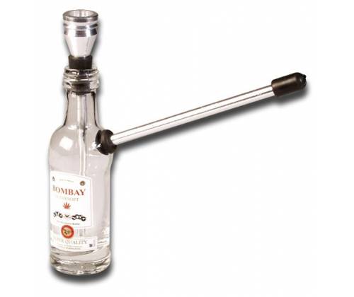 Γυάλινο Bottle Bong «Bombay» - 15cm - Τιμή: 7,90€