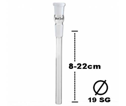 Ανταλλακτικό γυάλινο πιπάκι για Bong (Chillum) - SG:19mm - Μήκος: 08-22cm | Δέχεται Bowl - Τιμή: 4,20€