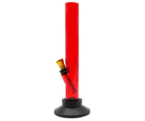 Ακρυλικό Bong «Straight» Κόκκινο - 20cm - Τιμή: 5,80€