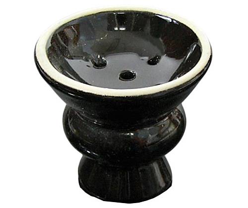 Κεραμικό Μπολ Ναργιλέ Waves - Μαύρο - Τιμή: 1,70€