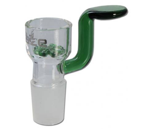 Γυάλινο Bowl για Bong με Λαβή και Γυάλινη Σίτα - Πράσινο SG14 - Τιμή: 9,30€