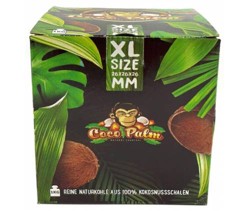 Καρβουνάκια για Ναργιλέ τετράγωνα Coco Palm (26mm) - 1Kg - Τιμή: 8,40€