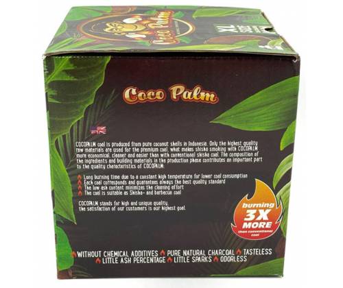 Καρβουνάκια για Ναργιλέ τετράγωνα Coco Palm (26mm) - 1Kg - Τιμή: 8,40€
