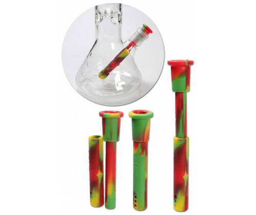 Ανταλλακτικό πιπάκι Σιλικόνης για Bong (Chillum) - SG:14.5/19mm - Μήκος: 10-16cm Ρυθμιζόμενο | Δέχεται Bowl - Τιμή: 5,50€