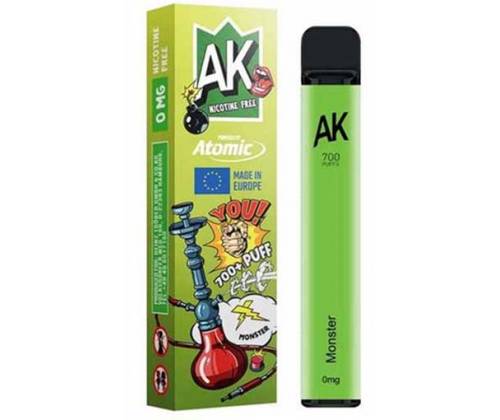 Ηλεκτρονικός Ναργιλές Atomic E-Shisha Monster 2ml 700 Puff - Χωρίς Νικοτίνη - Τιμή: 7,50€