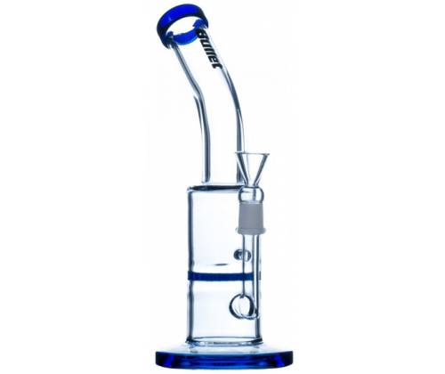 Γυάλινο Bong Bullet 23cm Μπλε + Percolator - Τιμή: 24,50€
