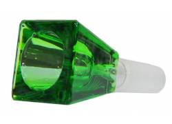 Γυάλινο Bowl Για Bong - Rectangular Cube Πράσινο 19mm