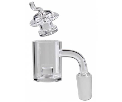 Γυάλινο Bowl για Bong - «Oil» Dabbing Glasbanger Σετ με Carb Cap - SG14mm - Τιμή: 23,50€